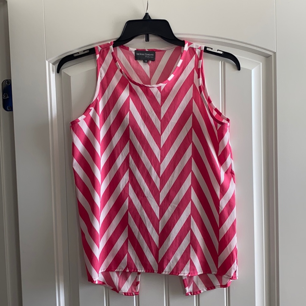 Pink and white - tank top